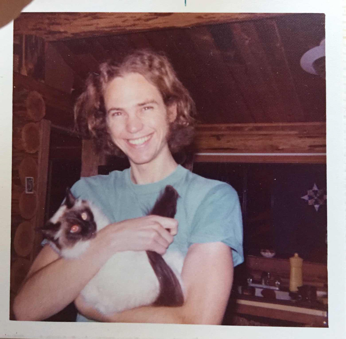 Younger John with Cat