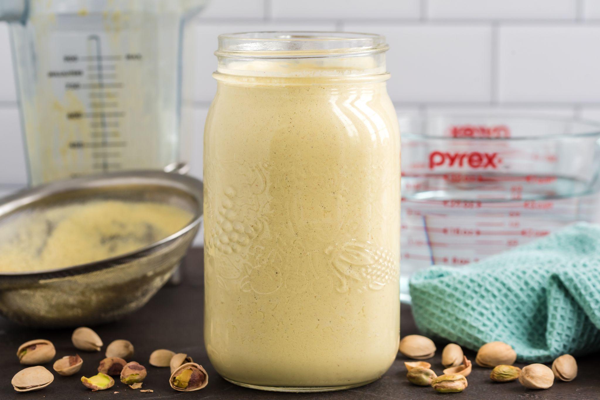 2 Ingredient Pistachio Milk