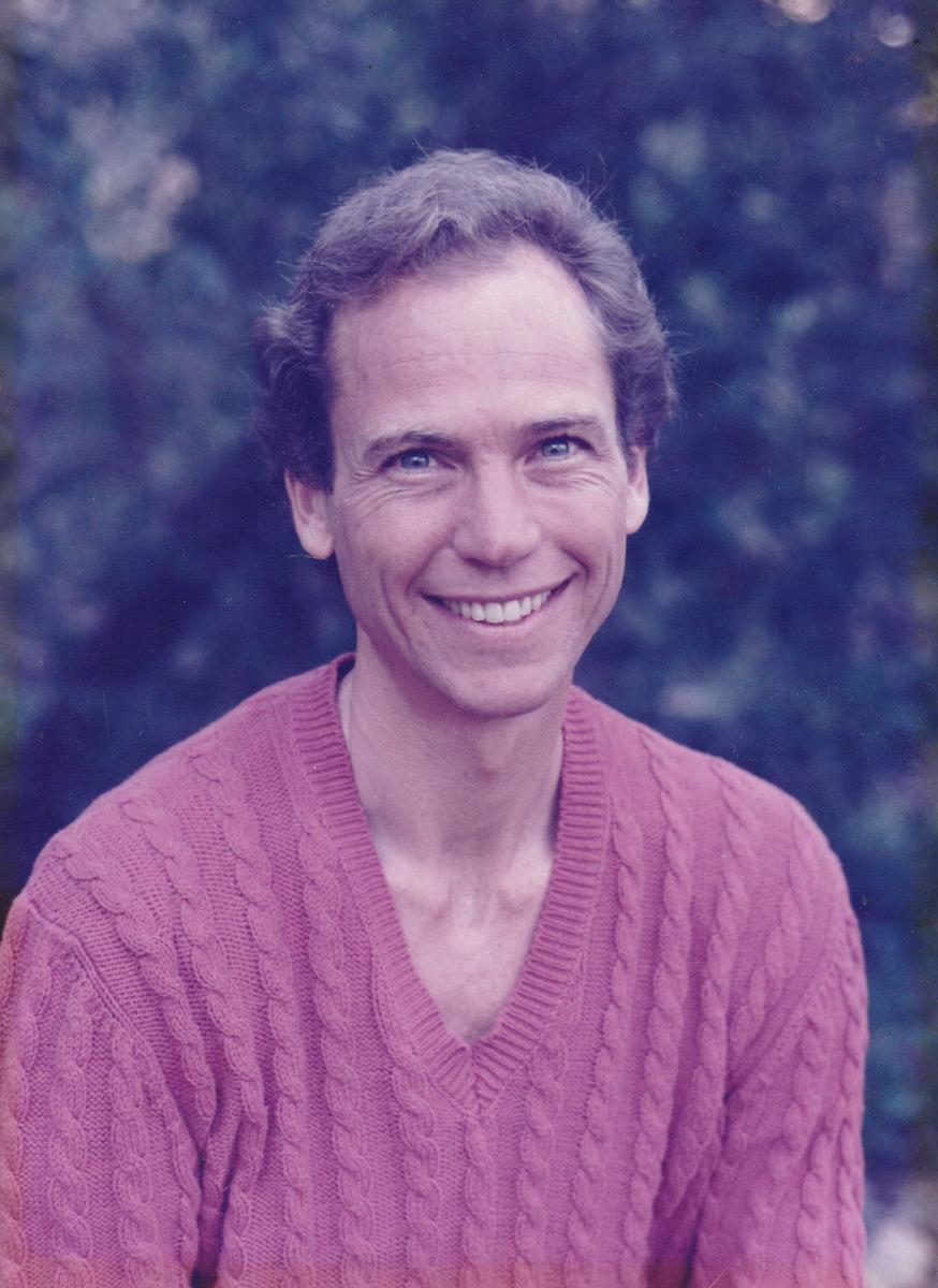 John Robbins red sweater