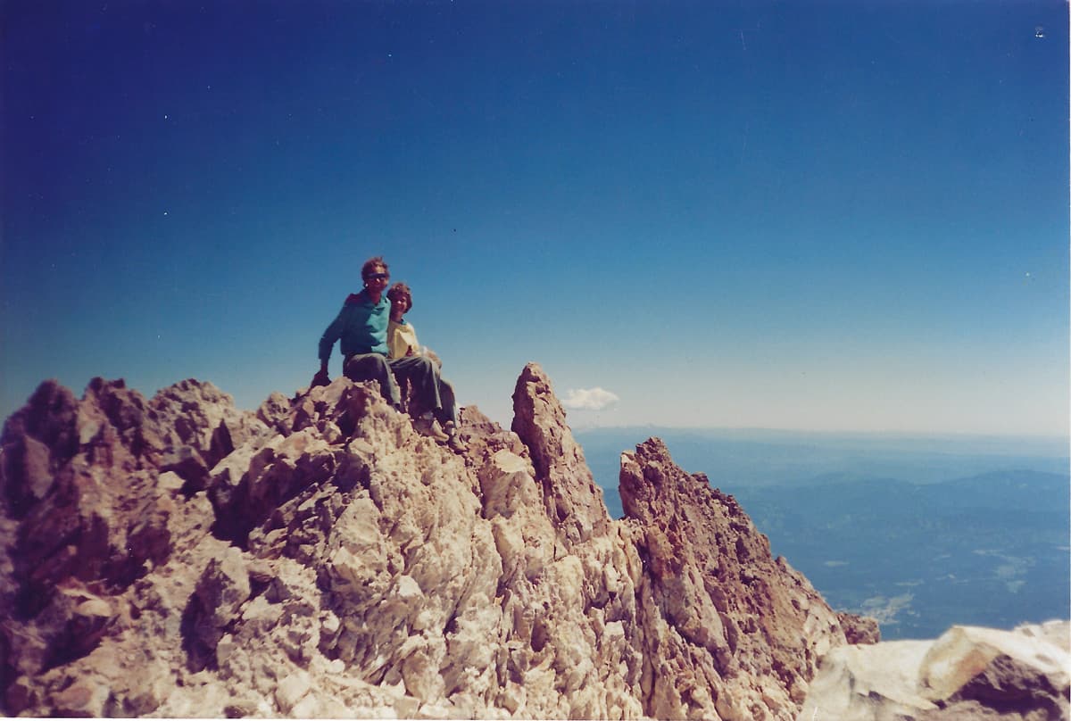 John and Ocean top of Mt Shasta