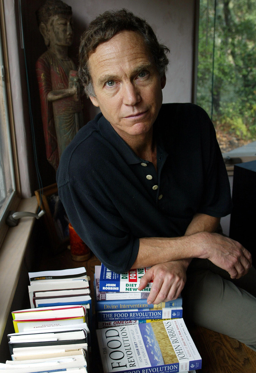 John Robbins with Books