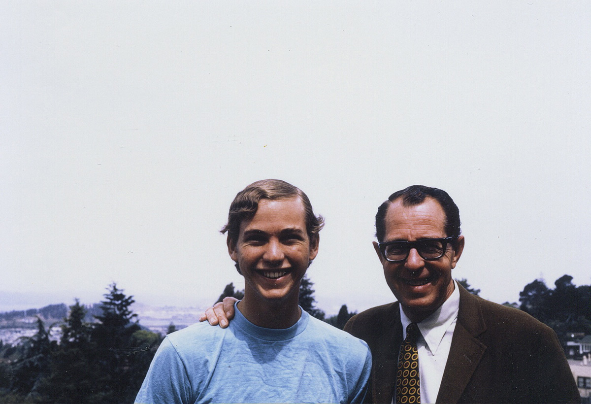 John as a Teen with his Dad
