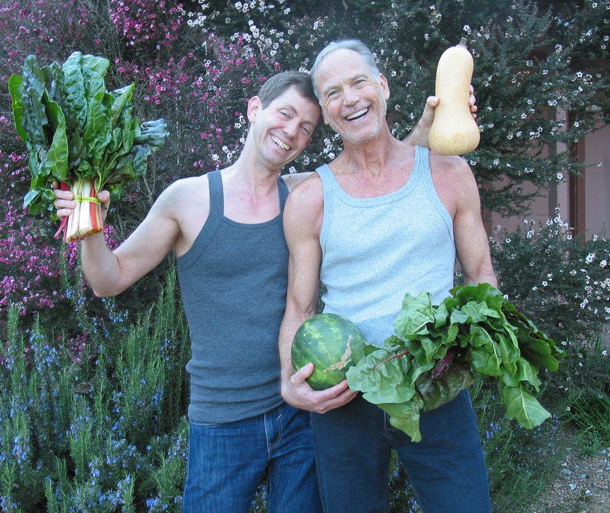 John & Ocean Holding Veggies