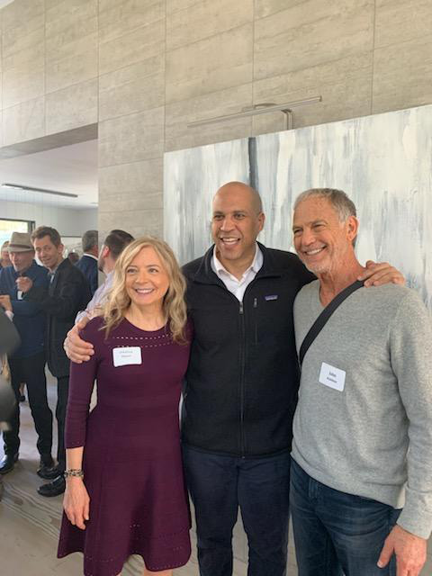 With Veronica and Cory Booker