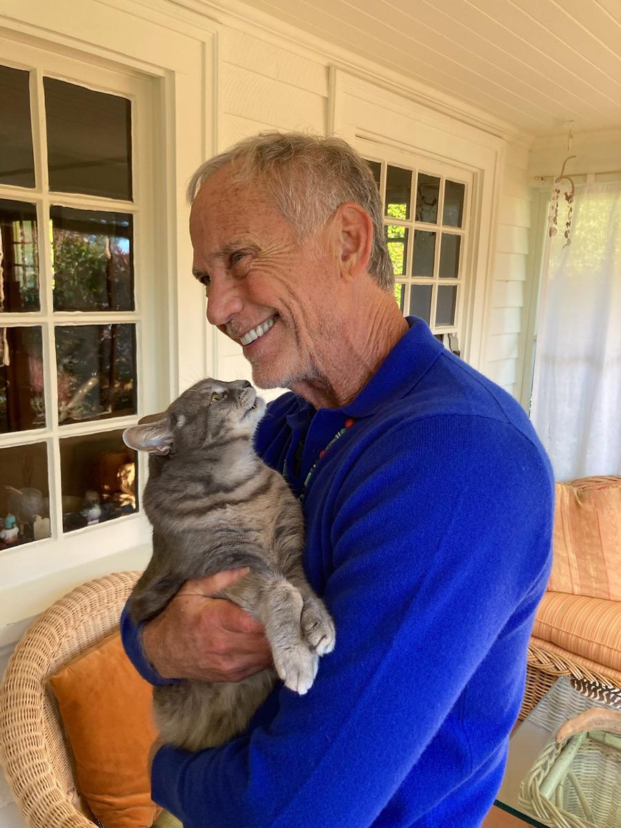 John Robbins with Craig’s cat 2024