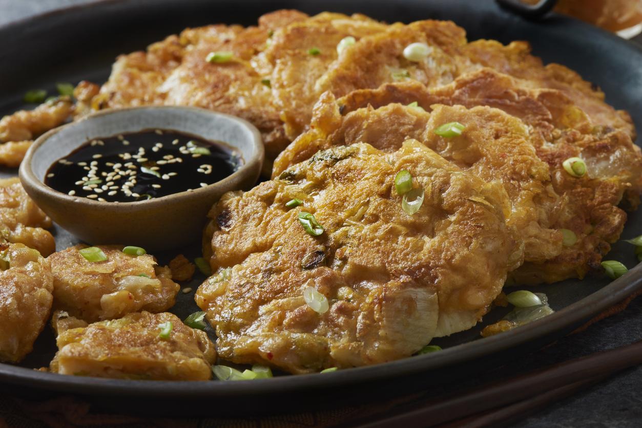 Crispy Korean Kimchi Pancakes