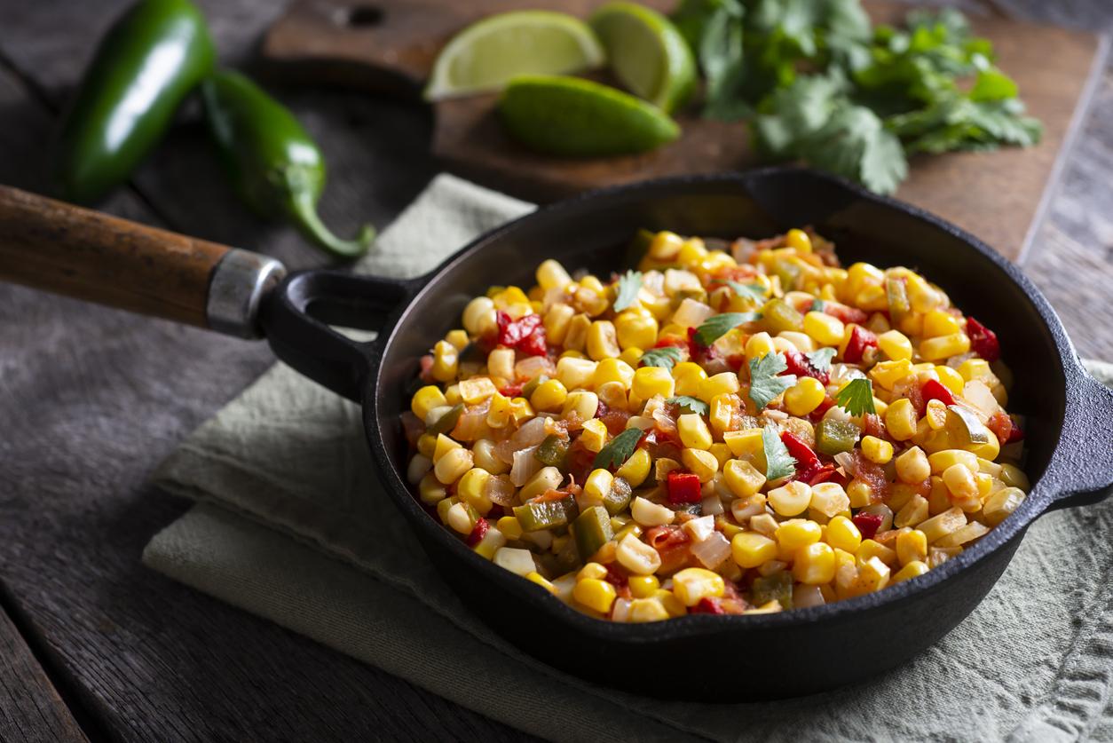 Homemade Corn Salsa with Lime and Jalapeno Pepper