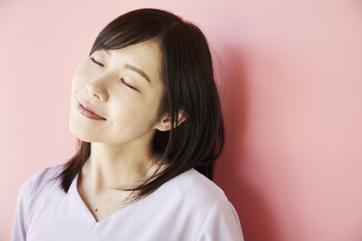 Image of beautiful middle-aged women in Japan, beauty and hair care