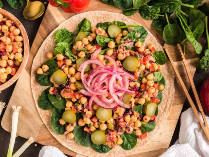 healthy vegan salad
