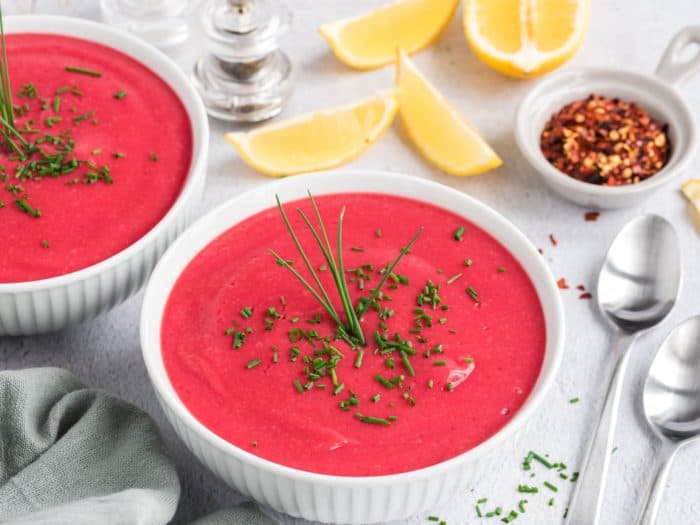 Pink Cauliflower Soup