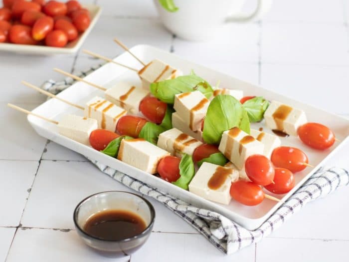 Vegan Caprese Kebabs
